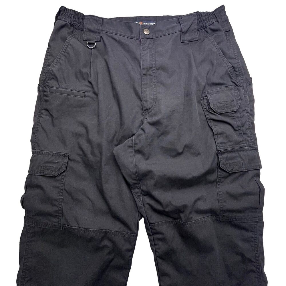 5.11 Tactical Taclite Pro Cargo Pants Mens 36x32 Black Ripstop Military Army